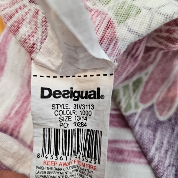 Designual La Vida Es Chula Patchwork Dress Size 13/14 Juniors‎ - Picture 9 of 10